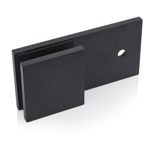 180 Degree Glass to Wall Bracket - Brushed Satin Chrome - Frameless ...