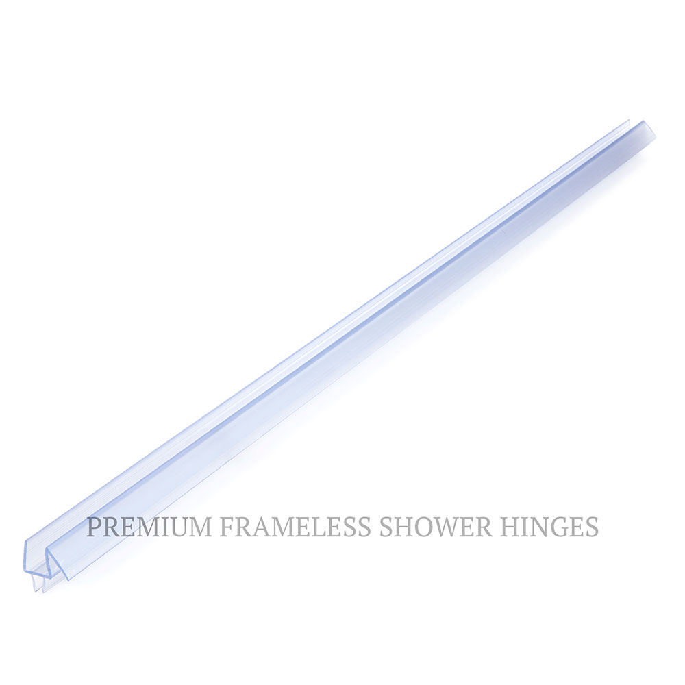 Clear PVC Water Deflector Frameless Shower Hinges