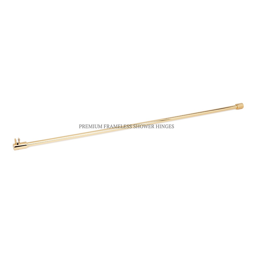 Glass to Wall Header Brace Polished Gold Frameless Shower Hinges